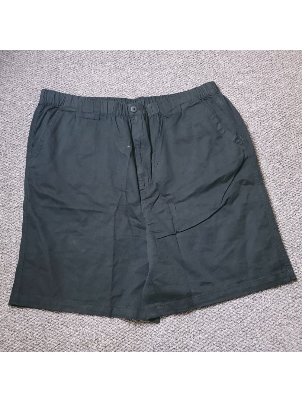 Boulder Creek Shorts Mens 2XL Big Tall Khaki Elastic LL Chino y2K Black Pull On
